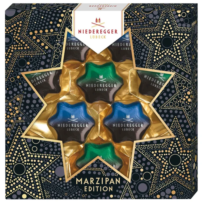 Niederegger Marzipan Sterne Dark Edition 125g / 4.41oz