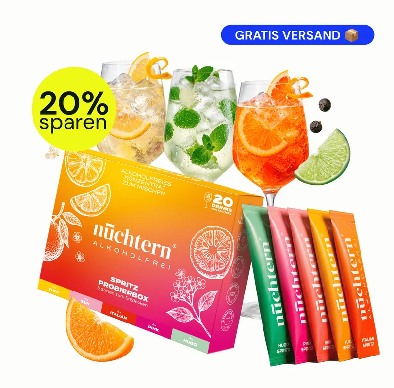 nüchtern Mixed Box Alkoholfrei – 20 Drinks für deinen Aperitivo
