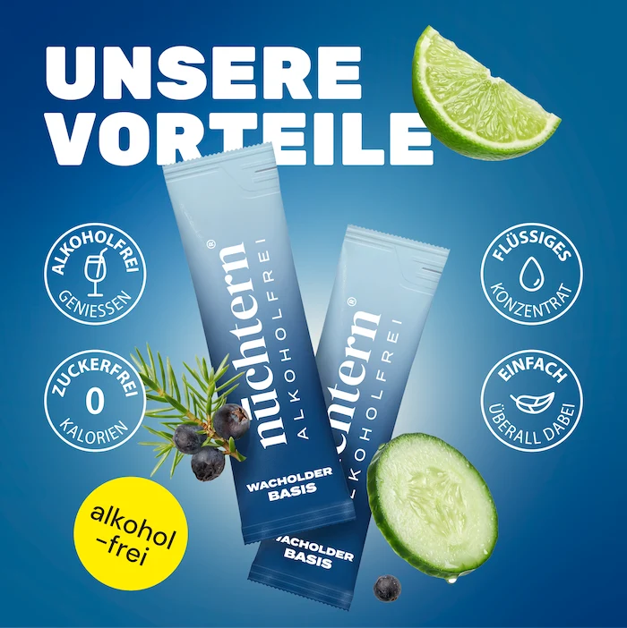 nüchtern Wacholder Basis Alkoholfrei – 10 alkoholfreie Drinks