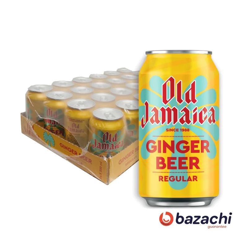Old Jamaica Ginger Beer Carbonated Soft Drinks, 330ml