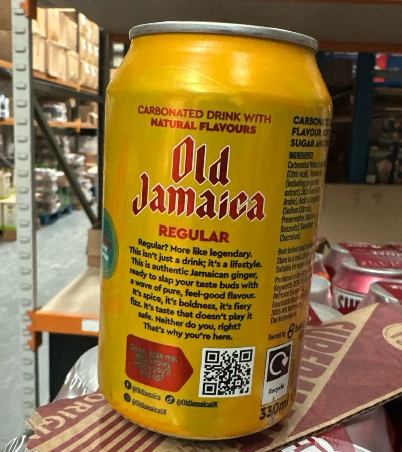 Old Jamaica Ginger Beer Carbonated Soft Drinks, 330ml