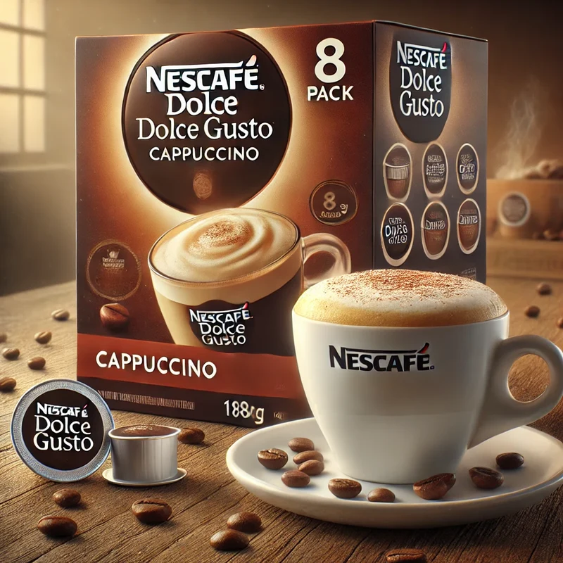 NESCAFE Dolce Gusto Cappuccino Coffee Pods (8 drinks), 186g