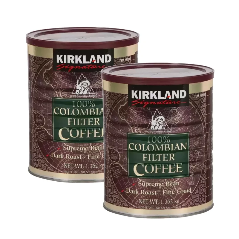 Kirkland Signature 100% Colombian Ground Filter Coffee, 1.362kg