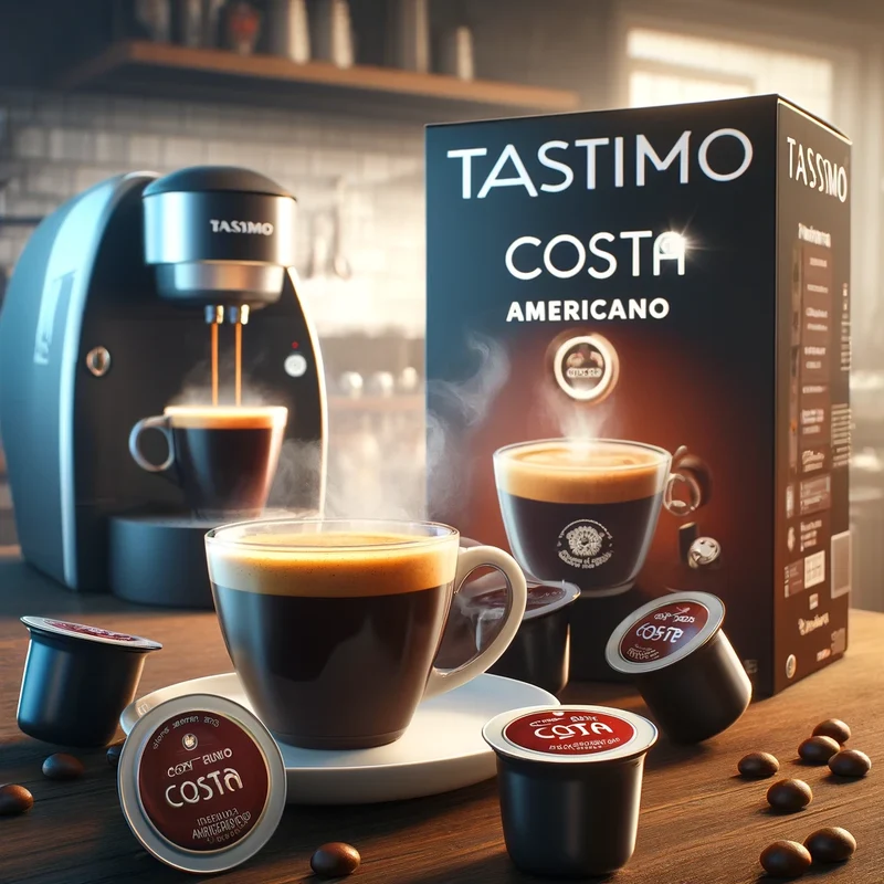 Tassimo Costa Americano Coffee Pods (5 Pack), 80 Servings