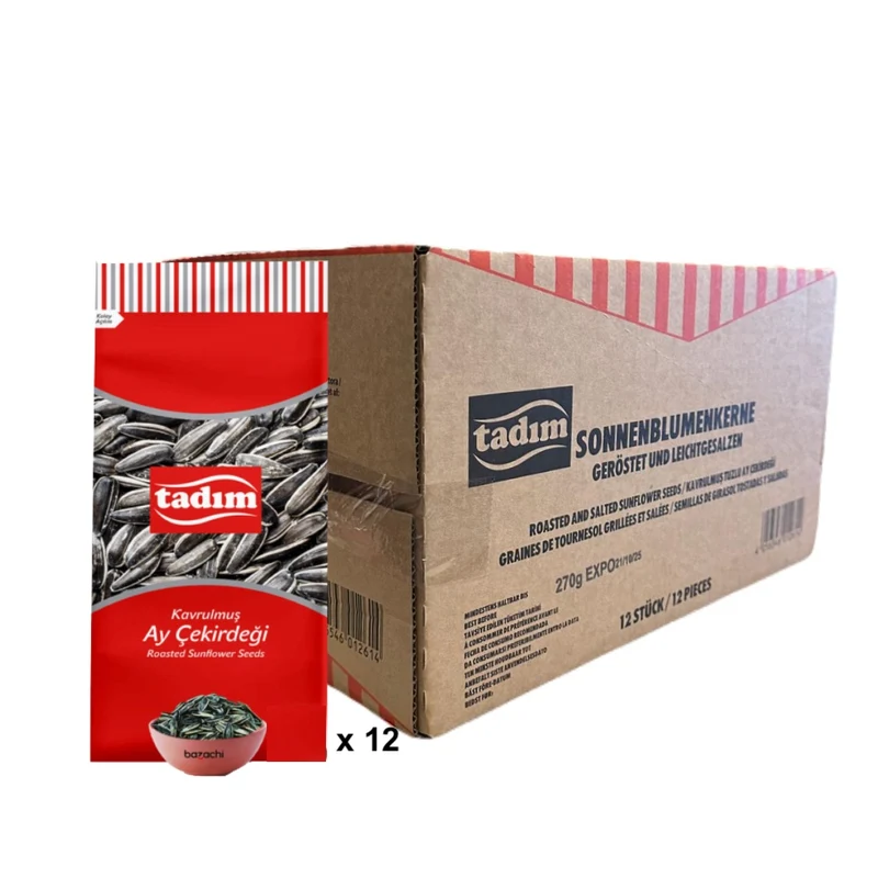 Tadim Roasted and Salted Sunflower Seeds (Tuzlu Klasik Ay Cekirdegi ), 270g