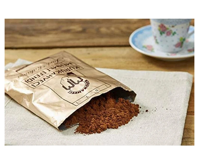 Kuru Kahveci Mehmet Efendi Original Turkish Coffee 3x100gr with Coffee Pot Gift Box