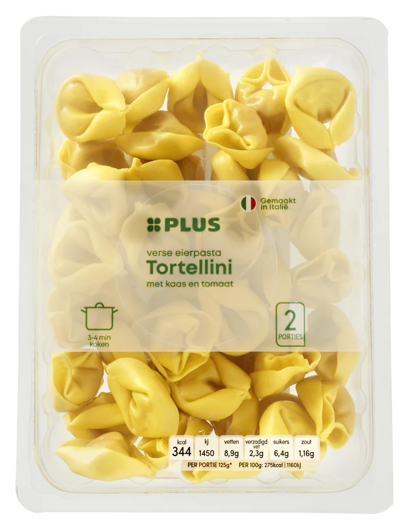 Tortellini met tomaat en kaas