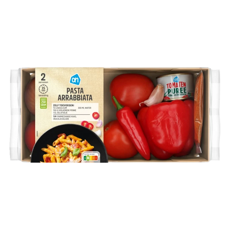 Pasta arrabbiata verspakket 2-persoons