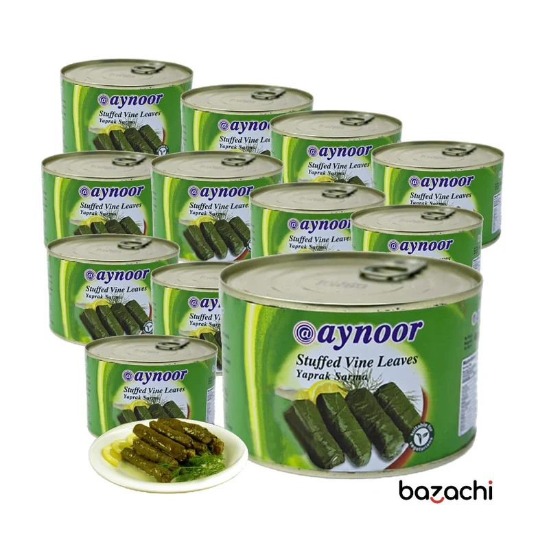 Aynoor Stuffed Vine Leaves in Olive Oil (Yaprak Sarma), 400g