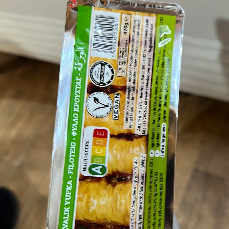 Au Ble d'or A Quality Fresh & Chilled Filo Pastry, 470g