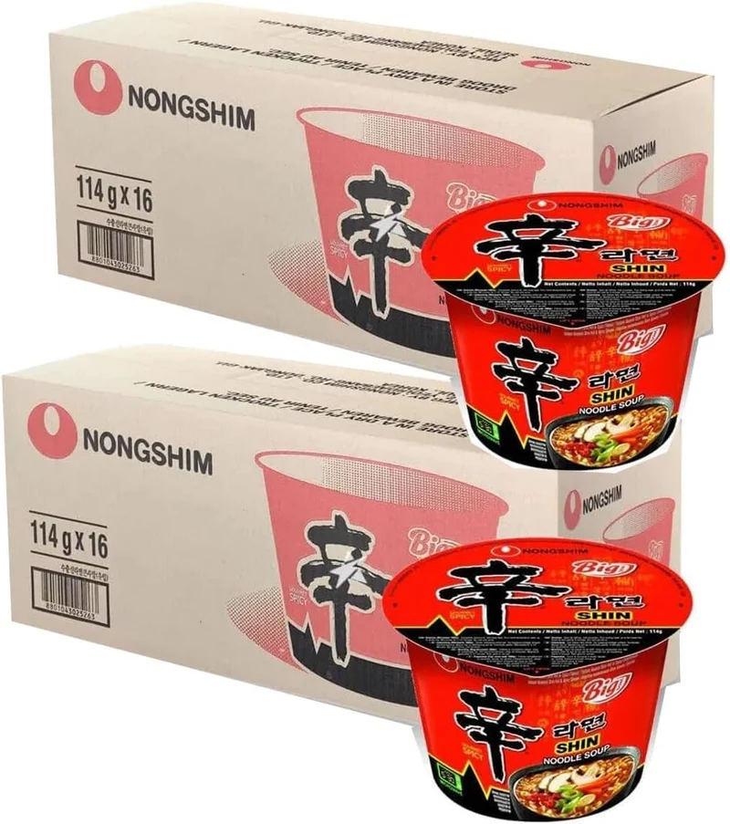 Nongshim Shin Big Bowl Spicy Noodles, 114g