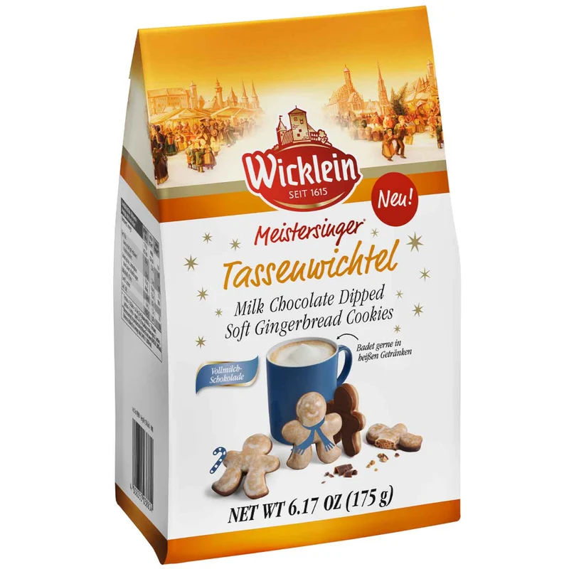Wicklein Meistersinger Tassenwichtel glasiert mit Vollmilchschokolade 175g / 6.17oz