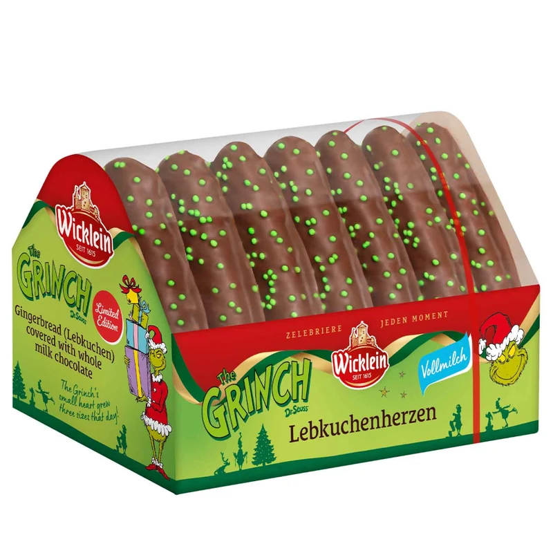 Wicklein The Grinch Schoko-Lebkuchenherzen 215g