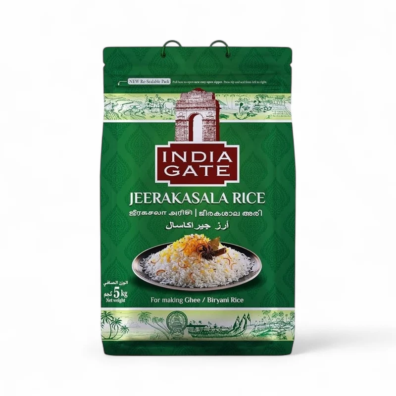 India Gate - Jeerakasala Rice 5kg (BBE: 12.2027)