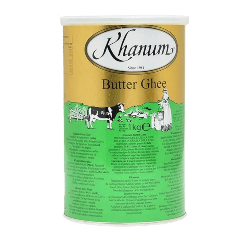 Khanum Pure Butter Ghee 1kg (BBE: 09.2027)