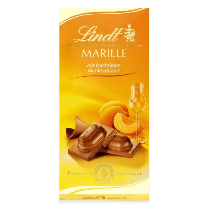Lindt Marille Vollmilch Schokoladen Tafel 100g / 3.52oz
