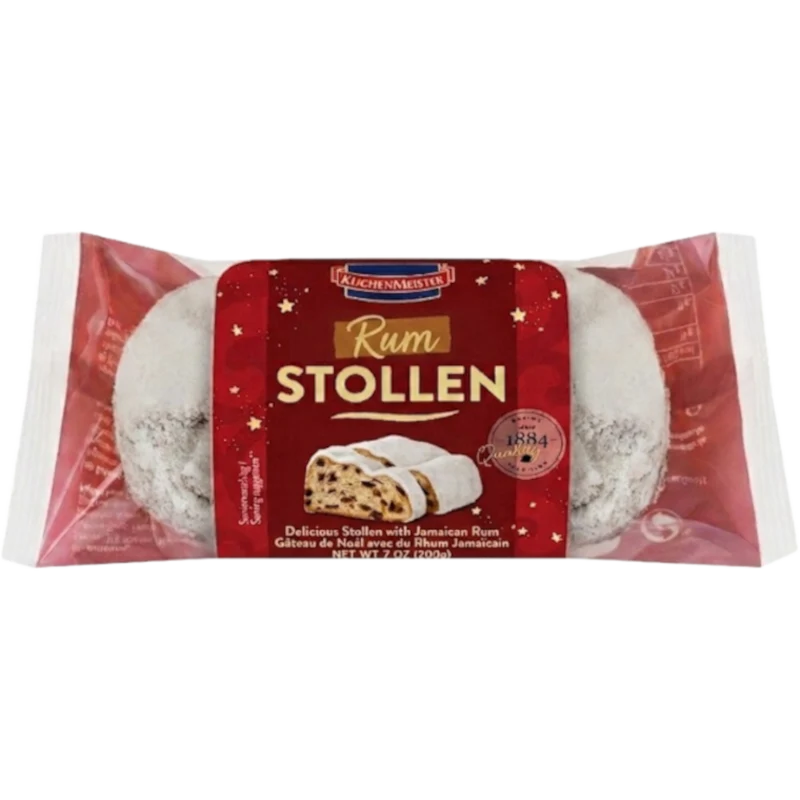 KuchenMeister Kleiner Rum Christstollen Weihnachtsgebäck 200g