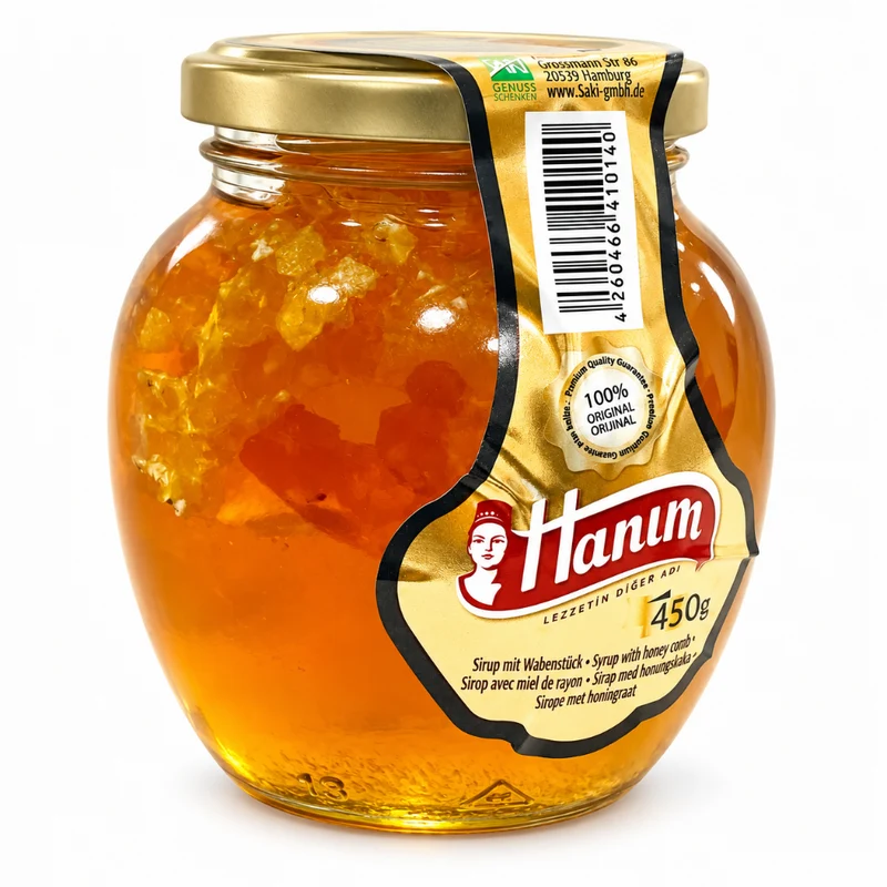 Hanim - Syrup With Honey Comb 450gm