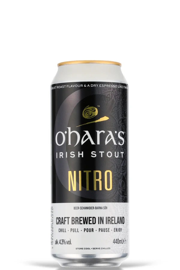 O'Hara's Irish Stout Nitro 4.3% vol. 0.44l