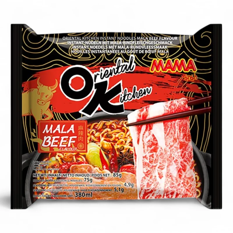 Mama Oriental Kitchen Instant Noodles - Mala Beef 85gm