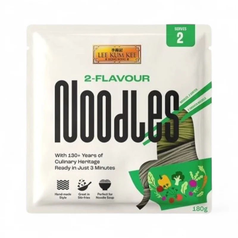 LKK 2-Flavour Noodles (Spinach & Soba) 180gm