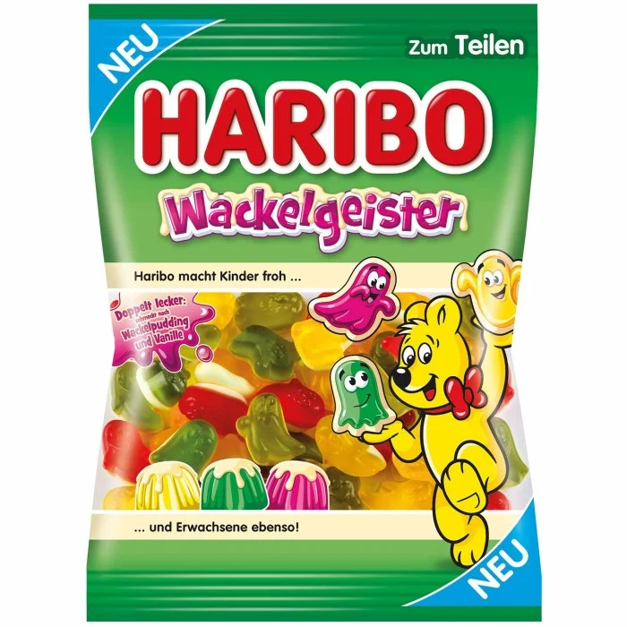 HARIBO Wackelgeister Fruchtgummies mit Schaumzucker 160g
