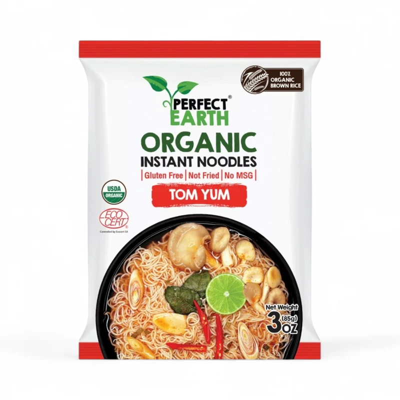 Perfect Earth Organic Instant Noodles - Tom Yum (Gluten Free) 85gm