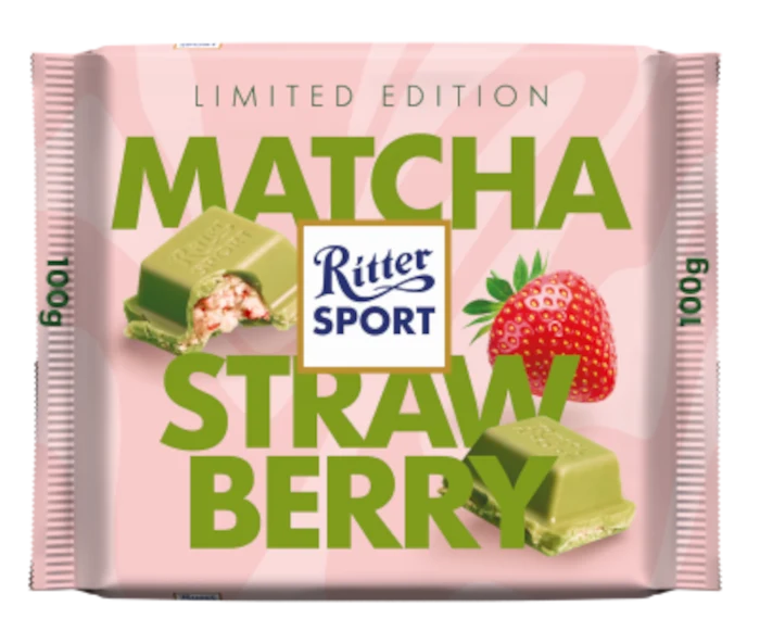 Ritter Sport Matcha Strawberry Schokolade 100g / 3.52oz
