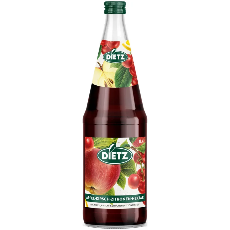 Dietz Apfel-Kirsch-Zitronen-Nektar 6x 1 Liter (MEHRWEG)
