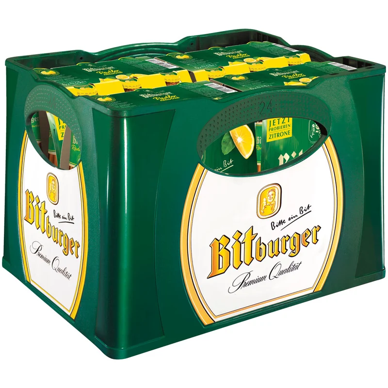 Bitburger Radler Naturtrüb 24x 0,33 Liter (MEHRWEG)