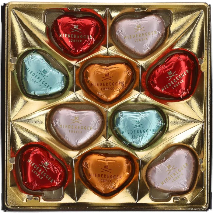Niederegger Meisterselektion Herzen "Dark" 125g