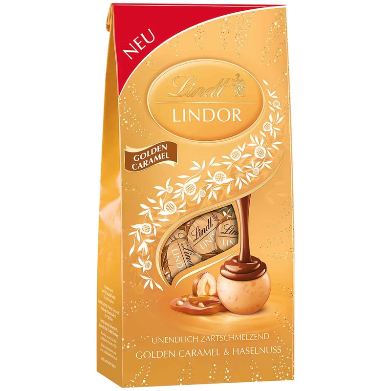 Lindt Lindor Golden Caramel Schokoladen Kugeln 100g / 3,53ozz