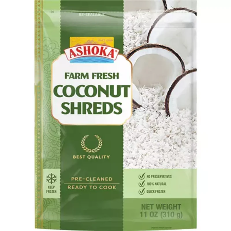 Frozen Ashoka Farm Fresh - Coconut Shreds 310gm (Only Berlin Delivery)