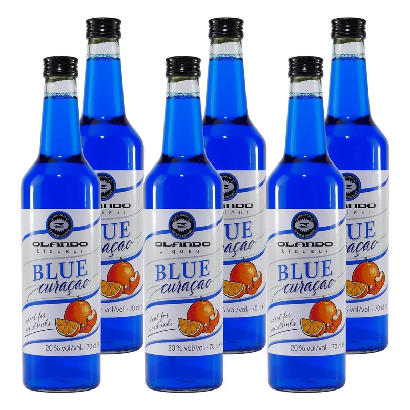 Olando Blue Curacao Likör (6 x 0,7L)