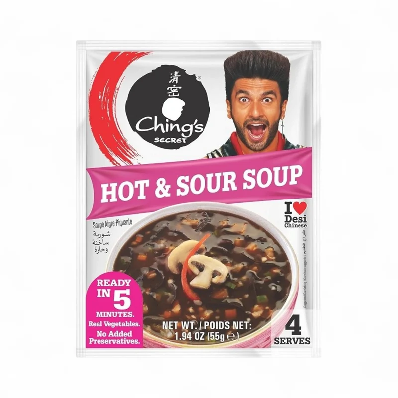 Ching's Instant Soup - Hot & Sour 55gm (BBE: 08.2026)