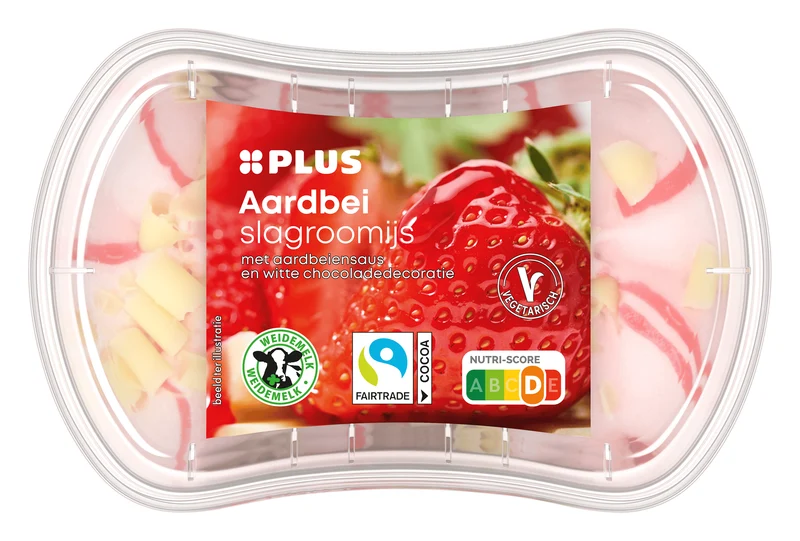 Kleintje Slagroomijs aardbei