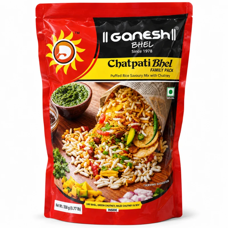 Ganesh Chatpati Bhel Family Pack 350gm