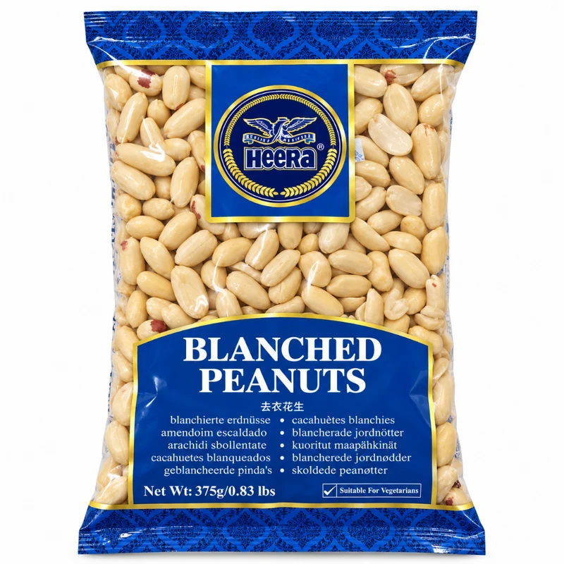 Heera Blanched (White) Peanuts 375gm