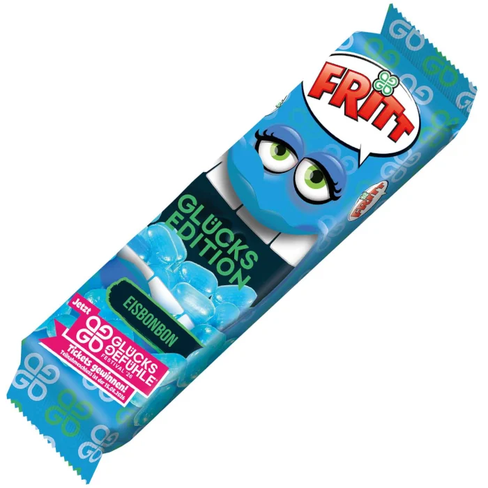 FRITT Glücks Edition Eisbonbon Kaubonbonstreifen 70g / 2.46oz