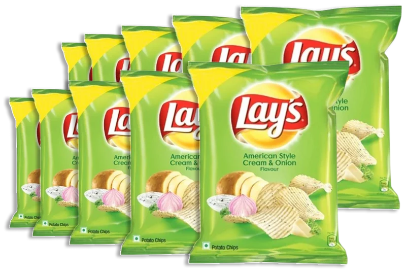Lays Chips - American Style Cream & Onion 52gm Bundle (Choose your Quantity)