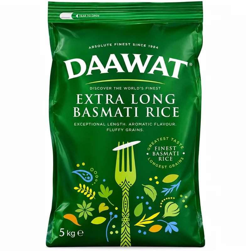 Daawat Basmati Rice - Extra Long 5kg (BBE: 01.2027)