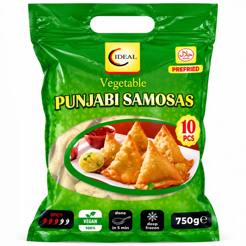 Frozen Ideal Vegetable Punjabi Samosas 750gm (10pcs) - Only Berlin Delivery