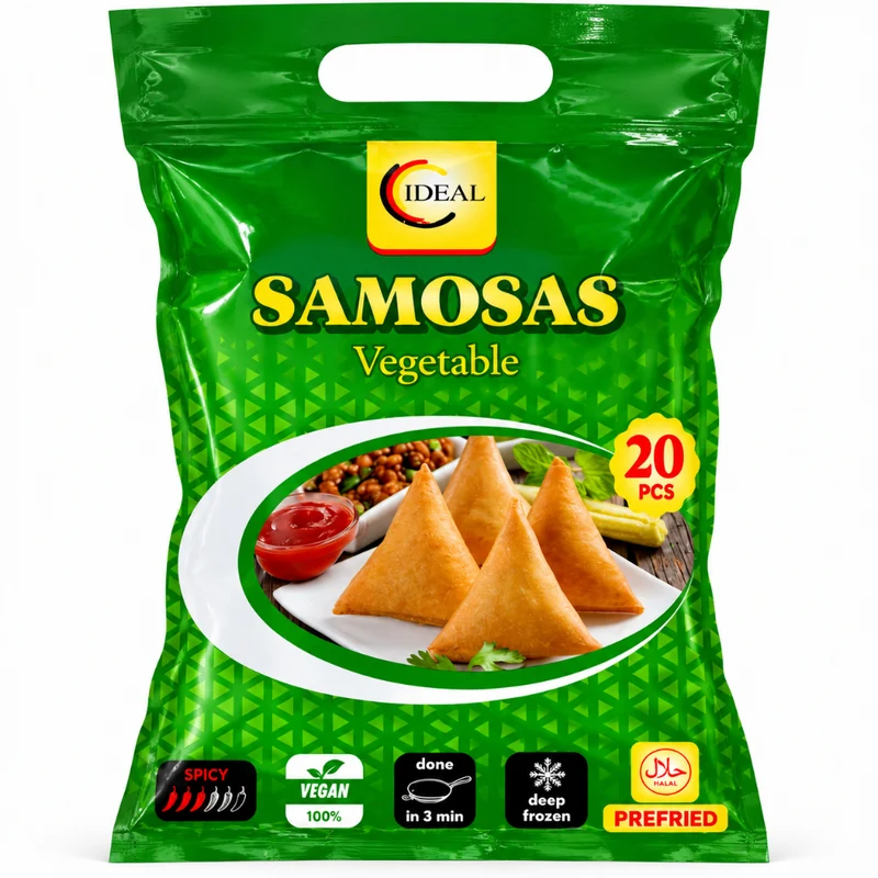 Frozen Ideal Vegetable Samosas 700gm (20pcs) - Only Berlin Delivery