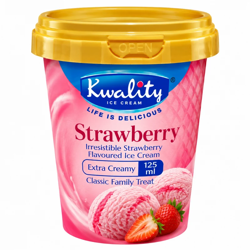 Frozen Kwality Kulfi Cup - Strawberry 125ml (Only Berlin Delivery)
