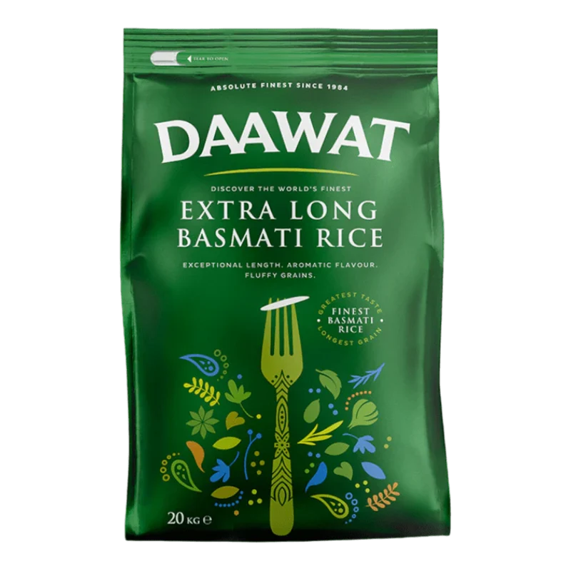 Daawat Basmati Rice - Extra Long 20kg (BBE: 01.2027) (Only 1 per Order)