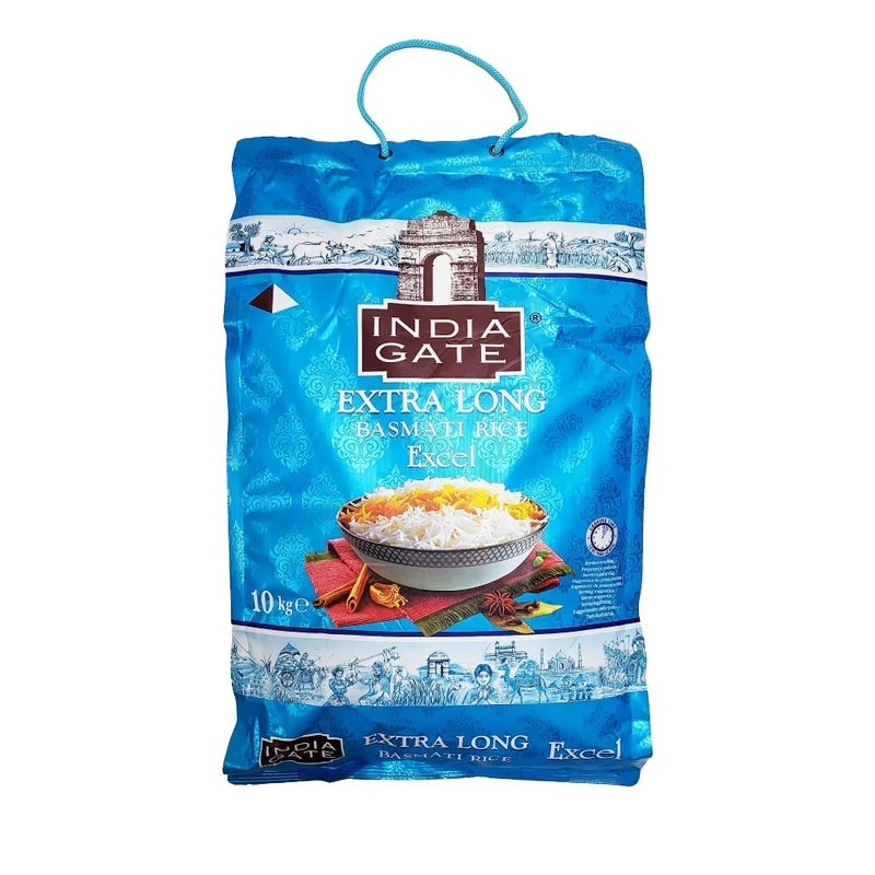 India Gate Basmati Rice - Excel (Extra Long) 10kg - BBE: 12.2027 (Only 1 per Order)