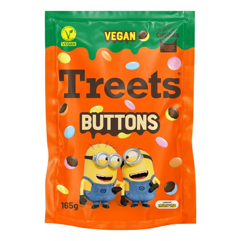 Treets Buttons Minions Vegan ChoViva 165g / 5.82oz