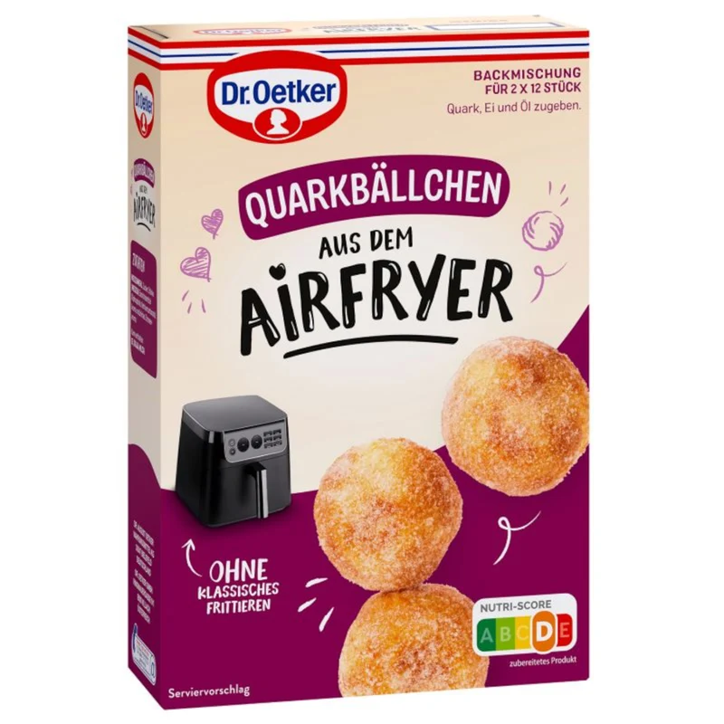 Dr. Oetker Backmischung für "Airfryer Quarkbällchen"