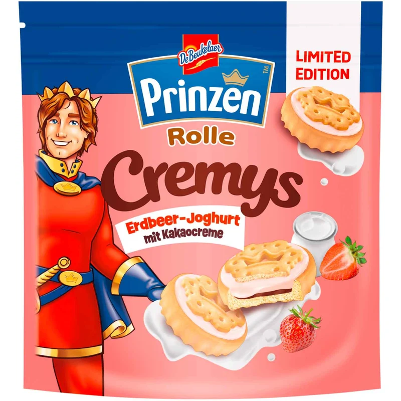 DeBeukelaer Prinzen Rolle Cremys Erdbeer-Joghurt 172g / 6.06oz