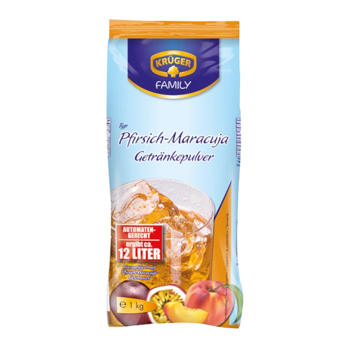 KRÜGER FAMILY Getränkepulver Pfirsich-Maracuja 1kg / 2.2lbs